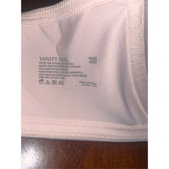 Vanity Fair Radiant Collection Women Lightly Lined Smoothing Underwire Bra 40DD - Picture 8 of 8